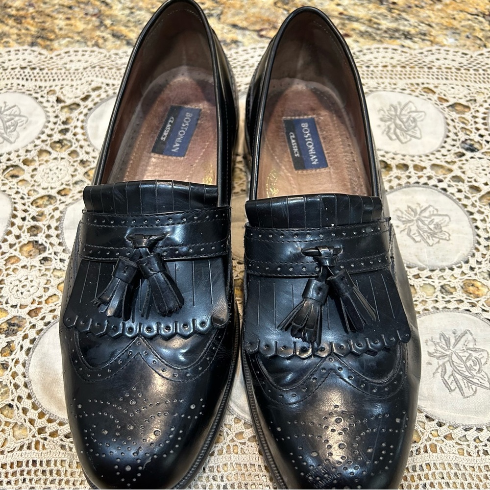 Bostonian Black Tassel Loafers